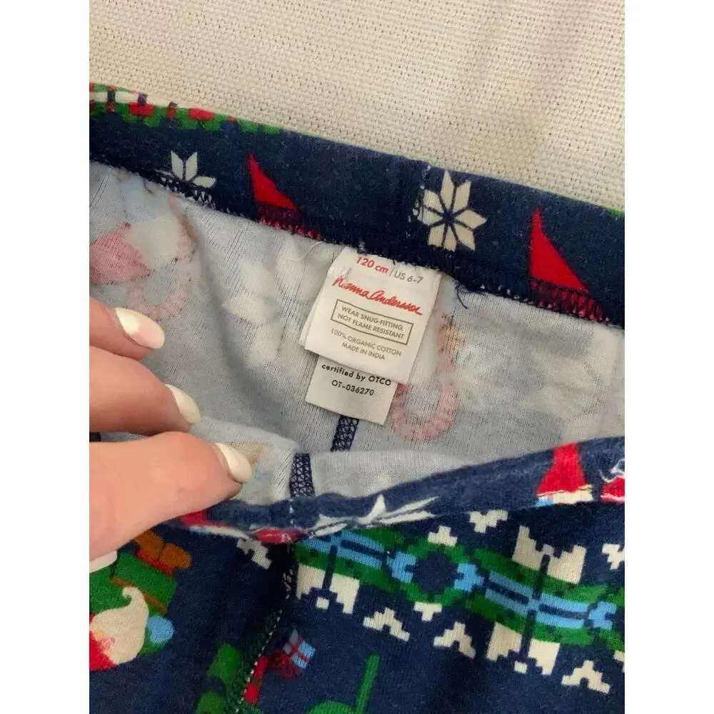 Hanna‎ Andersson Christmas Fair isle pajamas size 6-7